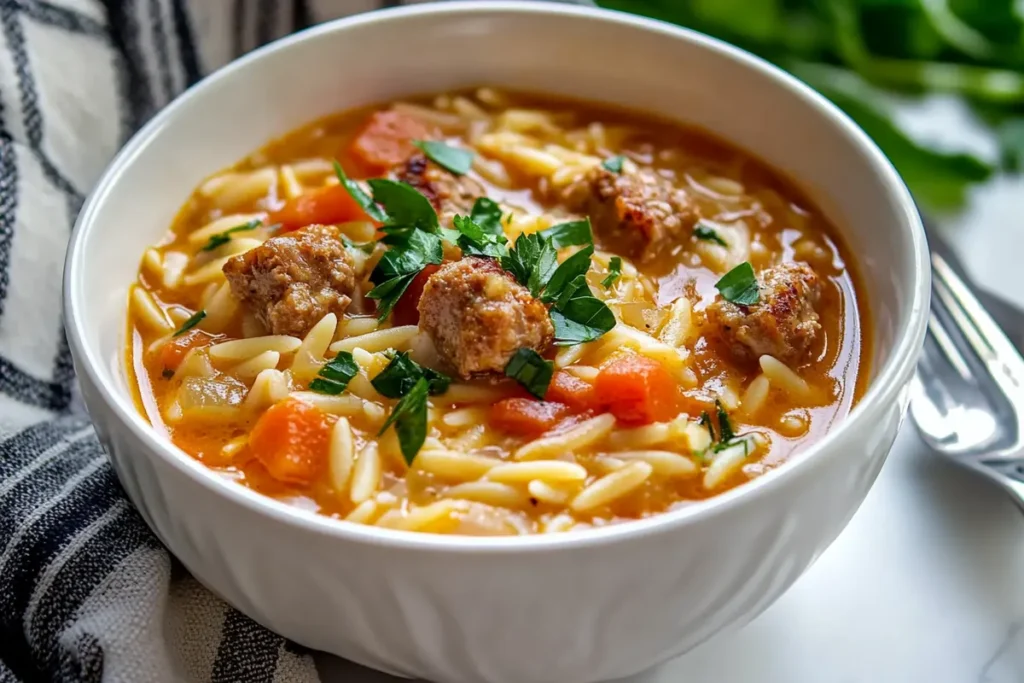 Marry Me Sausage Orzo Soup