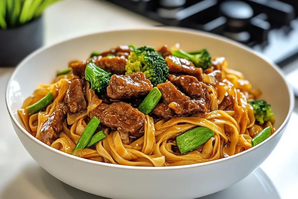 Sticky Beef Noodles