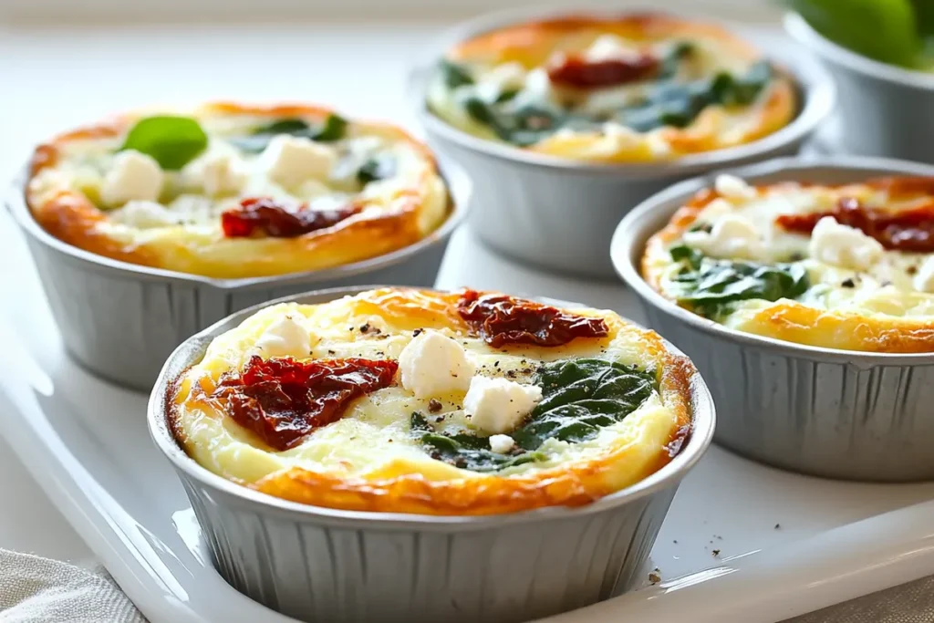 Spinach, Feta, and Sun-Dried Tomato Egg Muffin Cups Recipe