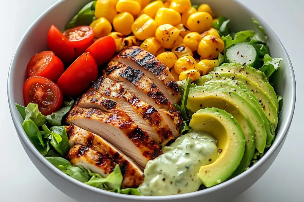 Grilled Chicken & Avocado Salad Bowl