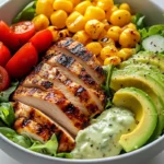 Grilled Chicken & Avocado Salad Bowl