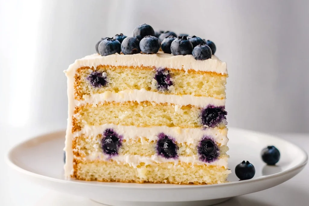 Lemon Blueberry Layer Cake