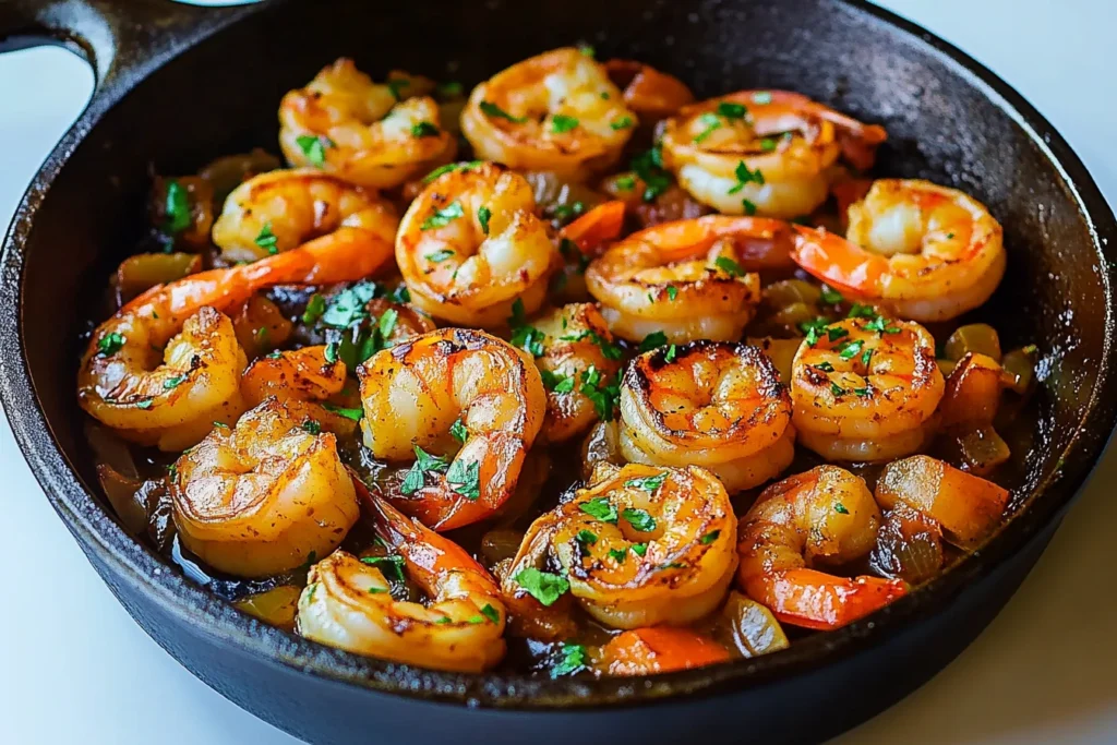 Garlic Butter Shrimp Skillet