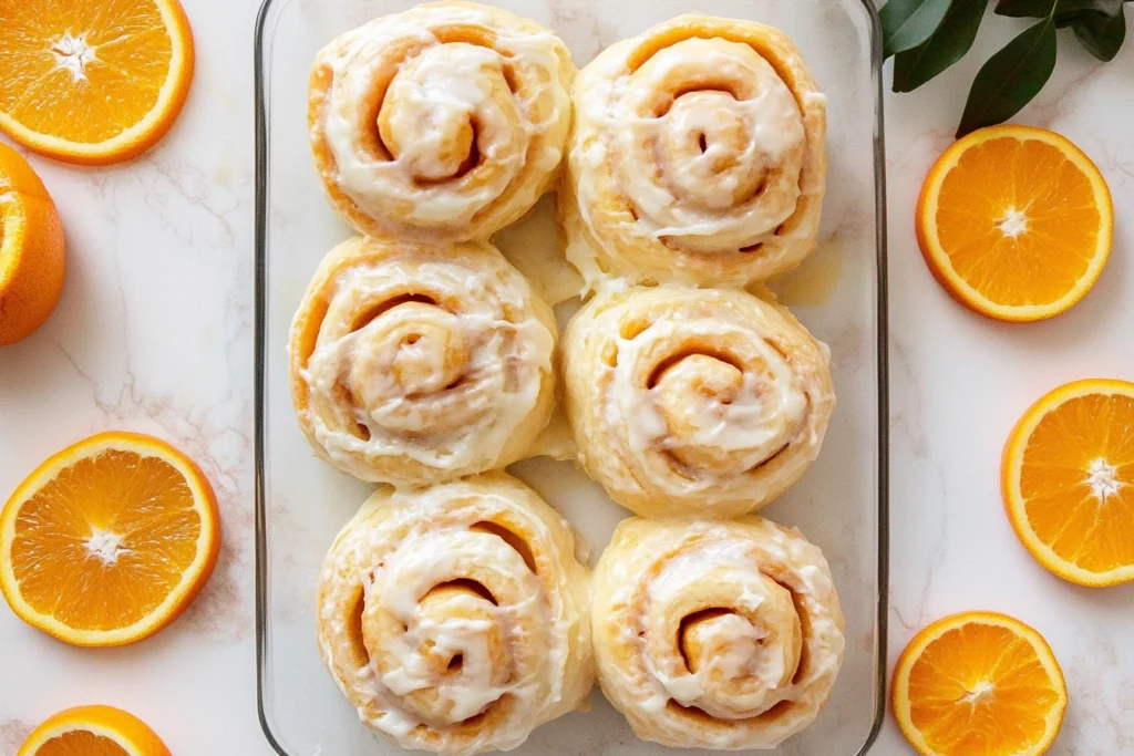 Homemade Orange Sweet Rolls