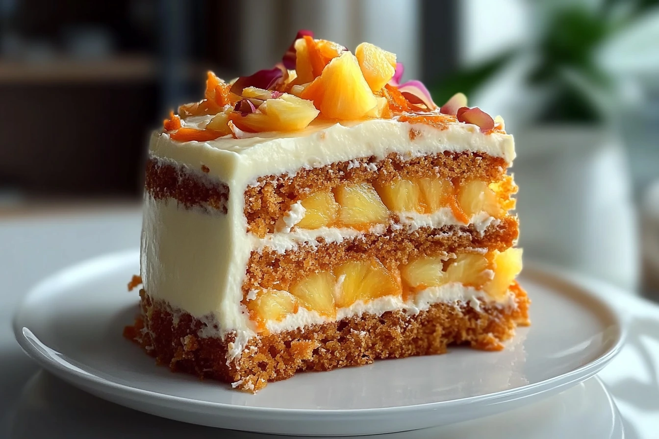 Hawaiian Carrot Pineapple Cake