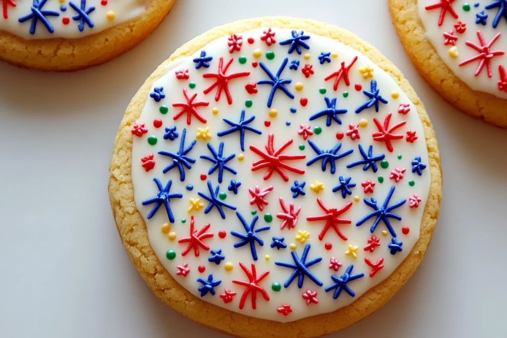 Fireworks Sugar Cookie Cake