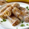 Caramelized Banana Crispy Rice Paper Rolls